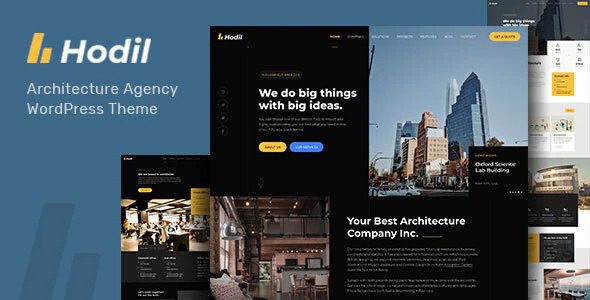 Hodil 4.0.0 – 建筑事务所WordPress 主题下载