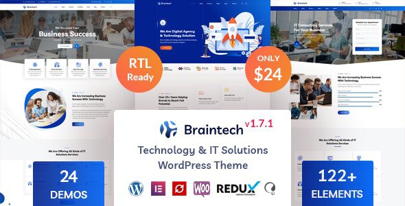 Braintech v.2.8.2 – 技术与 IT 解决方案 WordPress主题下载