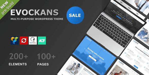Evockans v1.1.9 – 响应式多用途 WordPress 主题下载