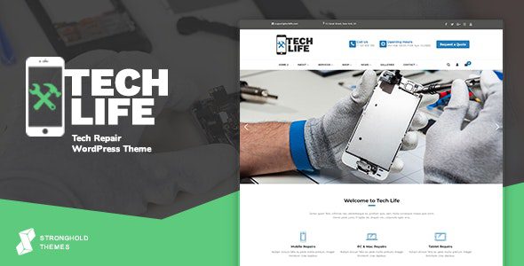 TechLife v.17.6 – 移动、技术和电子维修店 WordPress 主题下载