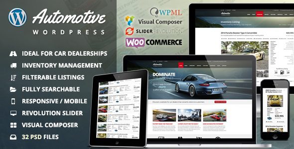 Automotive v13.5.1 下载 – 汽车经销商业务 WordPress 主题