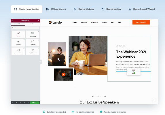 Landio v4.4.1 – 多功能登陆页面WordPress主题下载