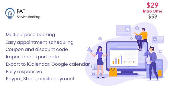 Fat Services Booking GPL v.4.6 – 自动预订和在线排程插件下载