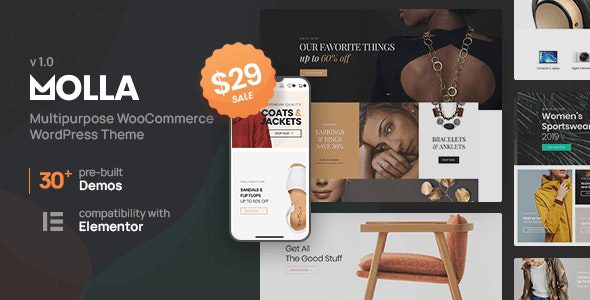 Molla v1.5.18 多功能 WooCommerce 主题下载