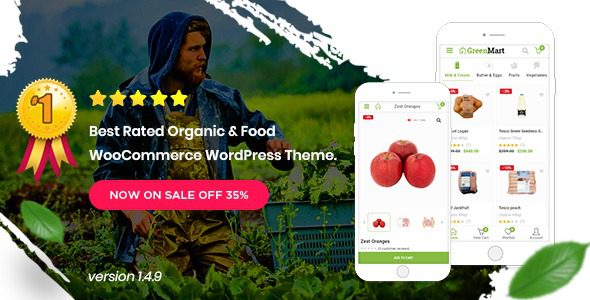 Greenmart v4.3.5 有机食品 Woocommerce WordPress 主题下载