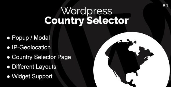 WordPress Country Selector GPL v.1.6.7 破解版插件下载