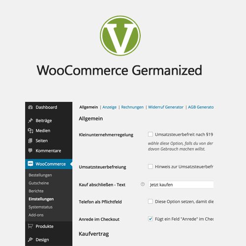 WooCommerce Germanized Pro by Vendidero v4.3.10 德国化插件破解版下载