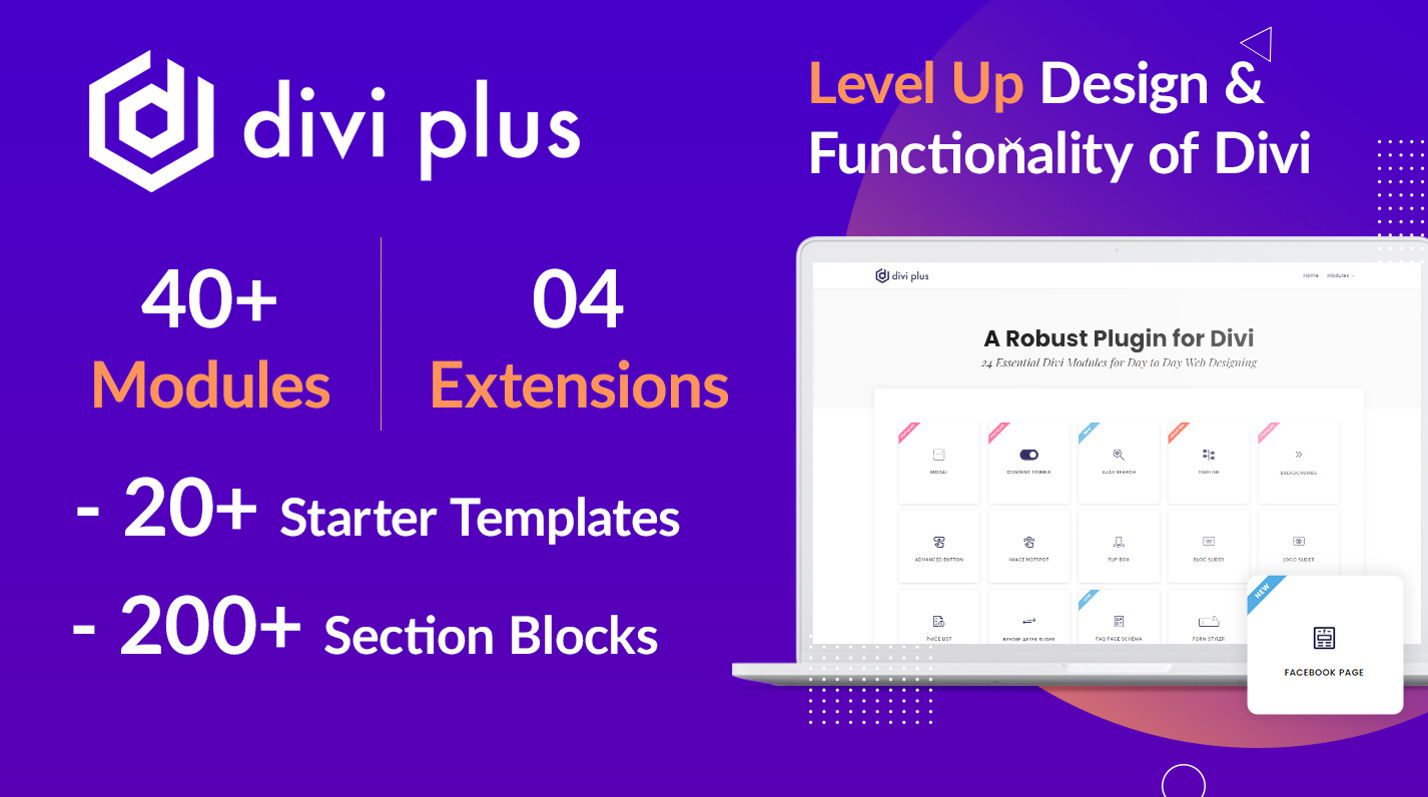 Divi Plus v2.4.1 – 50个强大的Divi主题模块下载