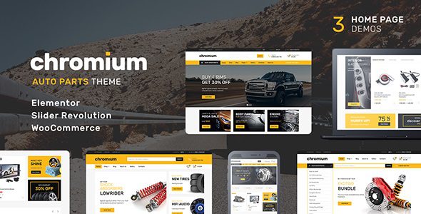 Chromium v.1.4.0 – 汽车零件配件商店WordPress Woo 主题下载