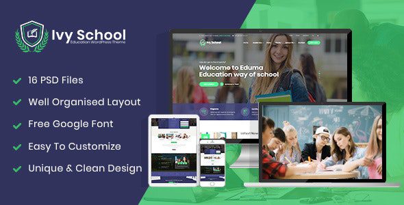 IvyPrep v.1.6.1 教育和学校 WordPress 主题下载