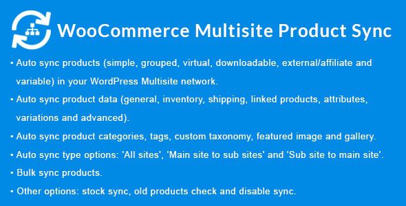 WooCommerce Multisite Product Sync v.2.2.0 WooCommerce 多站点产品同步功能插件下载