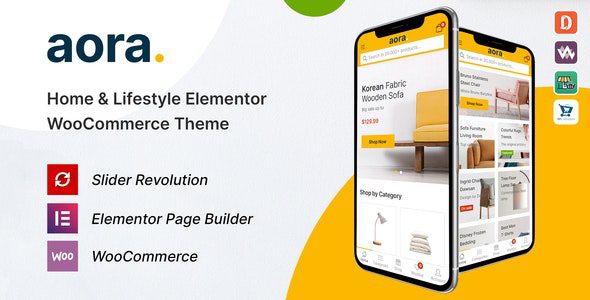 Aora v1.3.22 家居生活艺术手工艺品WooCommerce商城主题下载