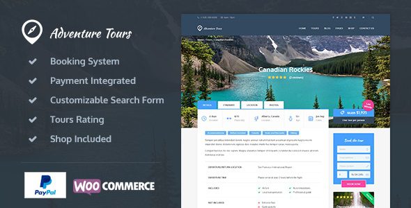 Adventure Tours v.5.3.0 – WP Tour 旅游主题下载