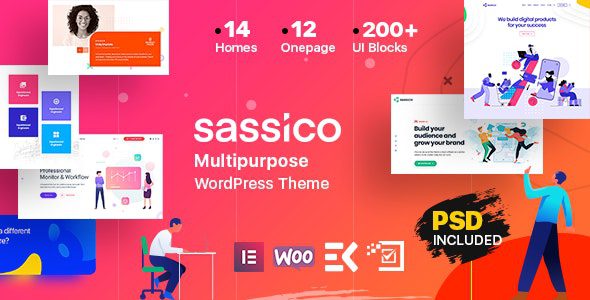 Sassico v.3.7.0 – 多用途 Saas 启动机构 WordPress 主题下载