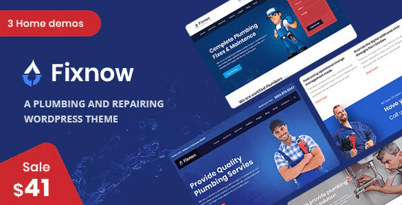 Fixnow v.2.3 – 一个完美的水暖 WordPress 主题下载