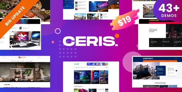 Ceris v5.2 – 杂志和博客 WordPress 主题下载