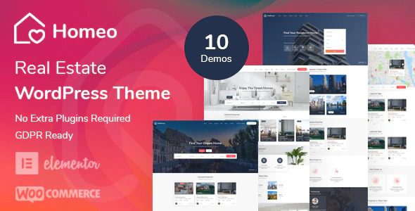 Homeo v.1.2.62 – 房地产WordPress主题下载