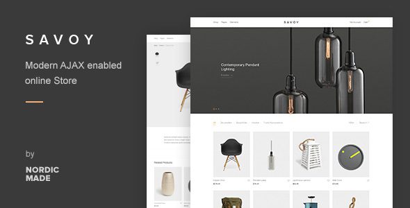 Savoy v3.2.3 – 极简AJAX WooCommerce商城主题免费下载