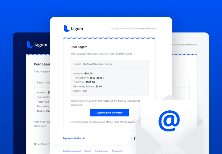 Lagom WHMCS Email Template v.1.1.2 下载