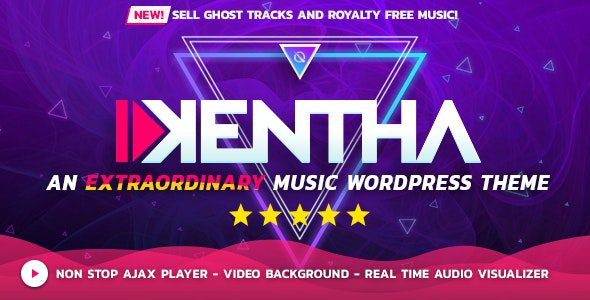 Kentha v4.9 – 带有 Ajax的不间断音乐 WordPress 主题下载