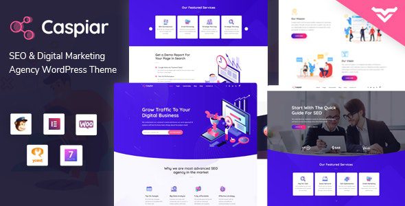 Caspiar v1.4 – 数字营销和代理 WordPress 主题下载
