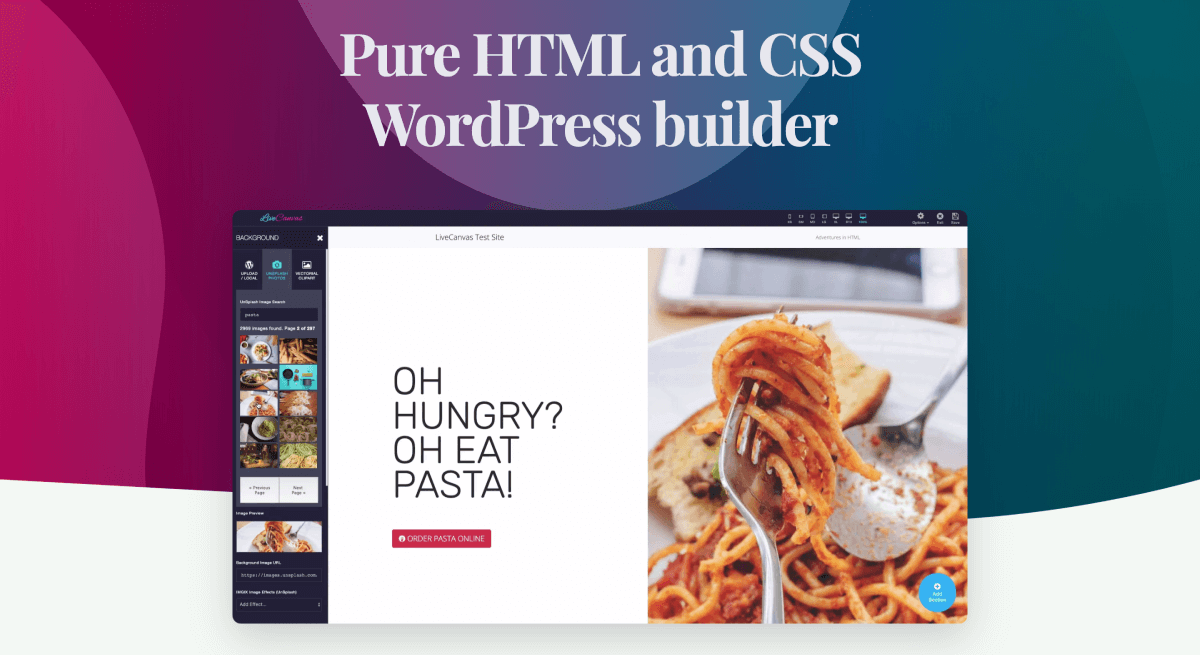 LiveCanvas v4.7 + Custom Strap v2.7.0 HTML 和 CSS WordPress 生成器插件下载
