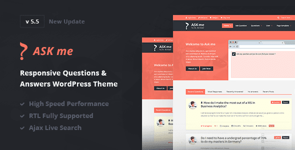 Ask Me v.7.0.1 – 响应式问答WordPress 主题下载