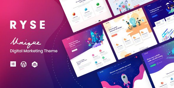 Ryse v5.0 – SEO 和数字营销 WordPress 主题下载