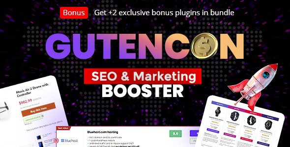 Gutencon v.5.5 – 古腾堡下载的营销和 SEO 助推器、列表和评论生成器插件下载