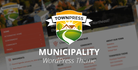 TownPress v.3.8.15 – 市政府 WordPress 主题下载