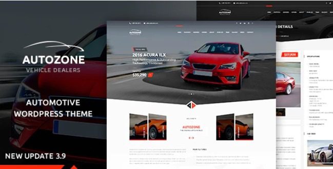 Autozone v.6.9.9 – WordPress 汽车经销商主题模板下载