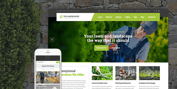 The Landscaper v.3.3.3 – 草坪和园林绿化 WP 主题下载