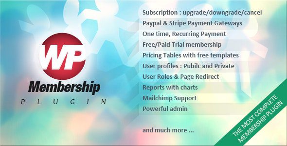 WP Membership WordPress Plugin v.1.6.2 会员插件下载
