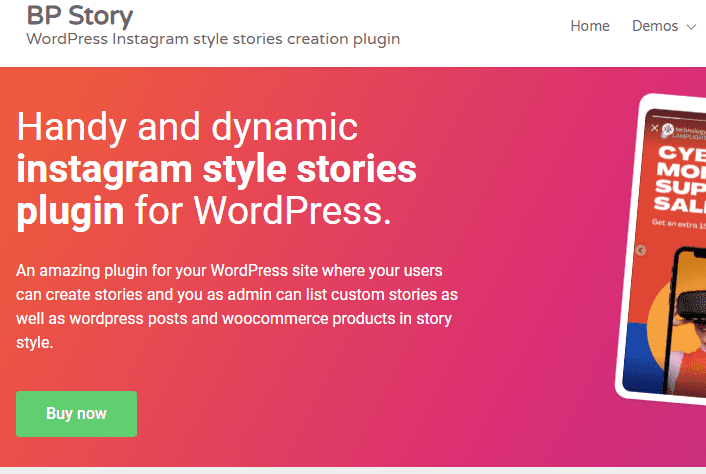 BP Story v3.1.4 – 适用于 WordPress 的 Instagram 故事插件下载