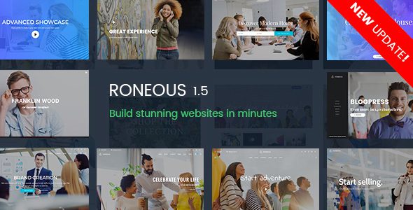 Roneous v.2.1.7 创意多用途 WordPress 主题下载
