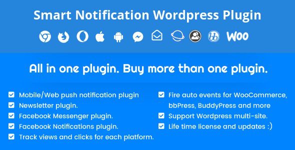 Smart Notification WordPress Plugin v10.3 智能通知wordpress插件下载