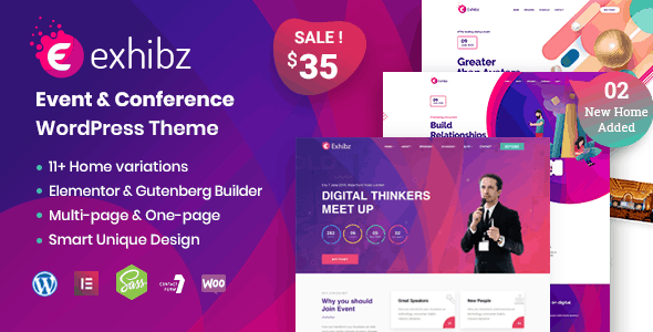 Exhibz v3.0.14 – 活动会议 WordPress主题下载