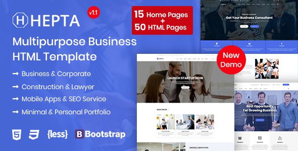 Hepta v3.2.0 – 多用途商业 WordPress 主题下载