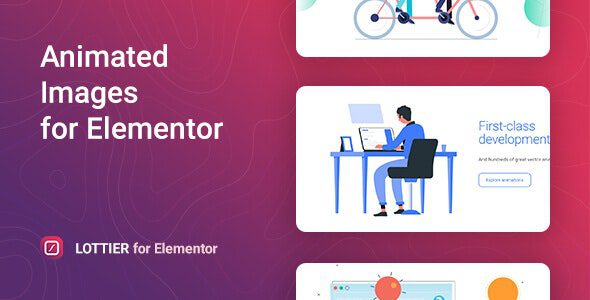 Lottier Nulled v.1.1.8 Elementor 的 Lottie 动画图像插件下载