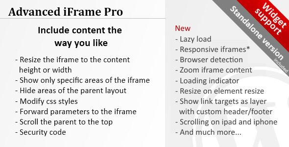 Advanced iFrame Pro  v2026.3 – WordPress插件破解版下载