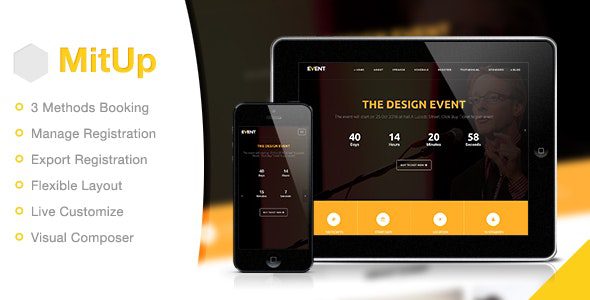 MitUp v1.3.6 活动与会议 WordPress 主题下载