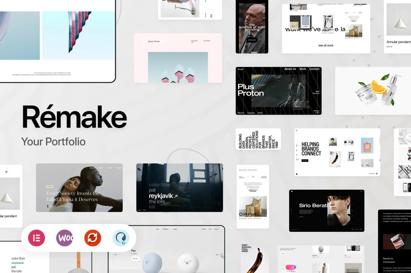 Remake v.1.2.0 – Minimalist Portfolio WordPress 主题下载