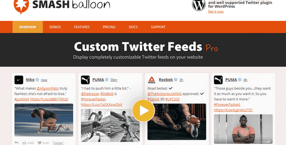 Custom Twitter Feeds Pro v2.8.0 – WordPress 的推特新闻推送插件下载