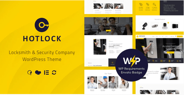 HotLock Nulled v1.3.9 | 锁匠和安全系统 WordPress 主题 + RTL下载