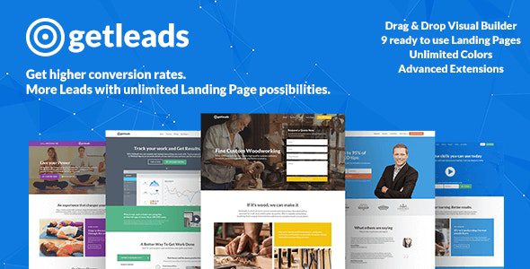 Getleads v2.4 – 高性能着陆页WordPress主题下载