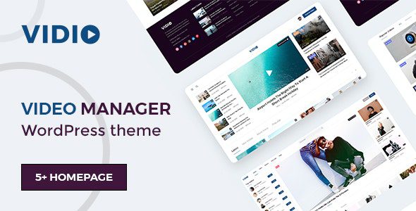 Vidio v1.4.6 – 视频管理器 WordPress 主题下载
