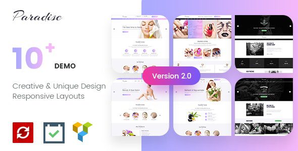 Paradise v5.0 – 多功能水疗和美容 WordPress 主题下载
