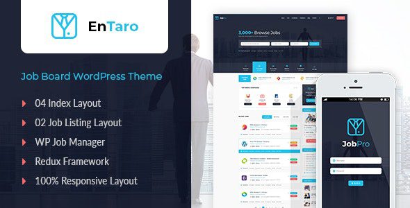 Entaro v3.44 –求职门户 WordPress 主题下载