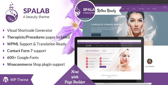 Spa Lab v.6.7 美容WordPress主题下载