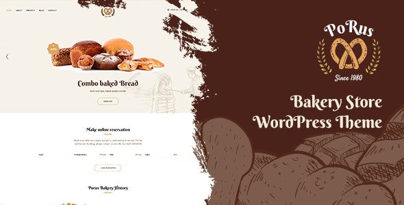 Porus v.1.1.8 – 面包店 WordPress 主题下载